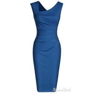 Blue interview dress